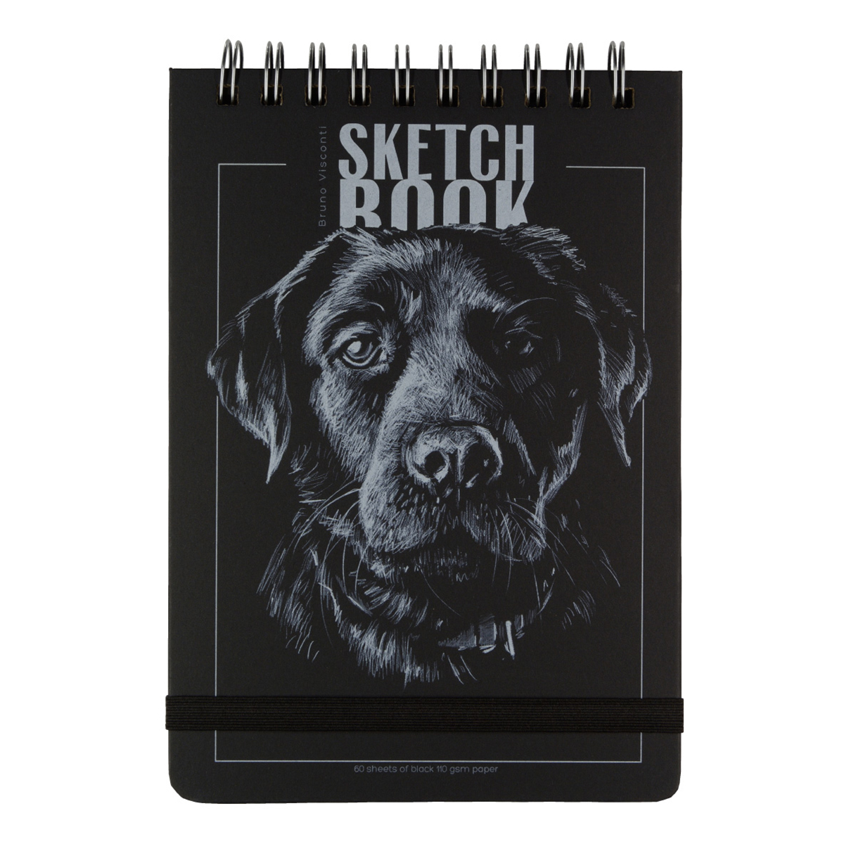 Bruno Visconti 1-505/03 Sketchbook Bv 110 г/м2 19.8 х 14.8 см на гребне 60 л. ЧЕРНЫЙ Фото 3.