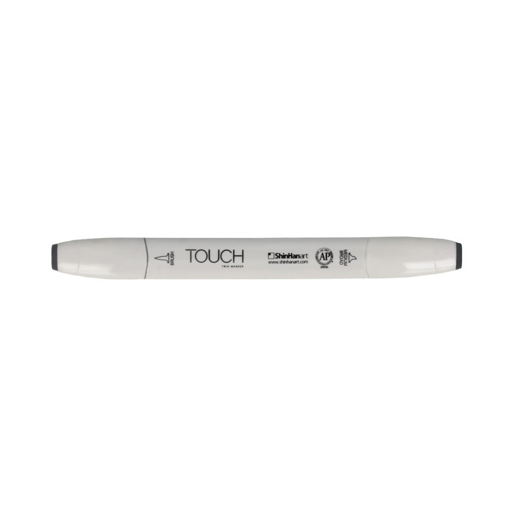 TOUCH TWIN BRUSH Маркер 1-8 мм кисть/перо скошенное 1214070 серо-синий BG7 Фото 1.