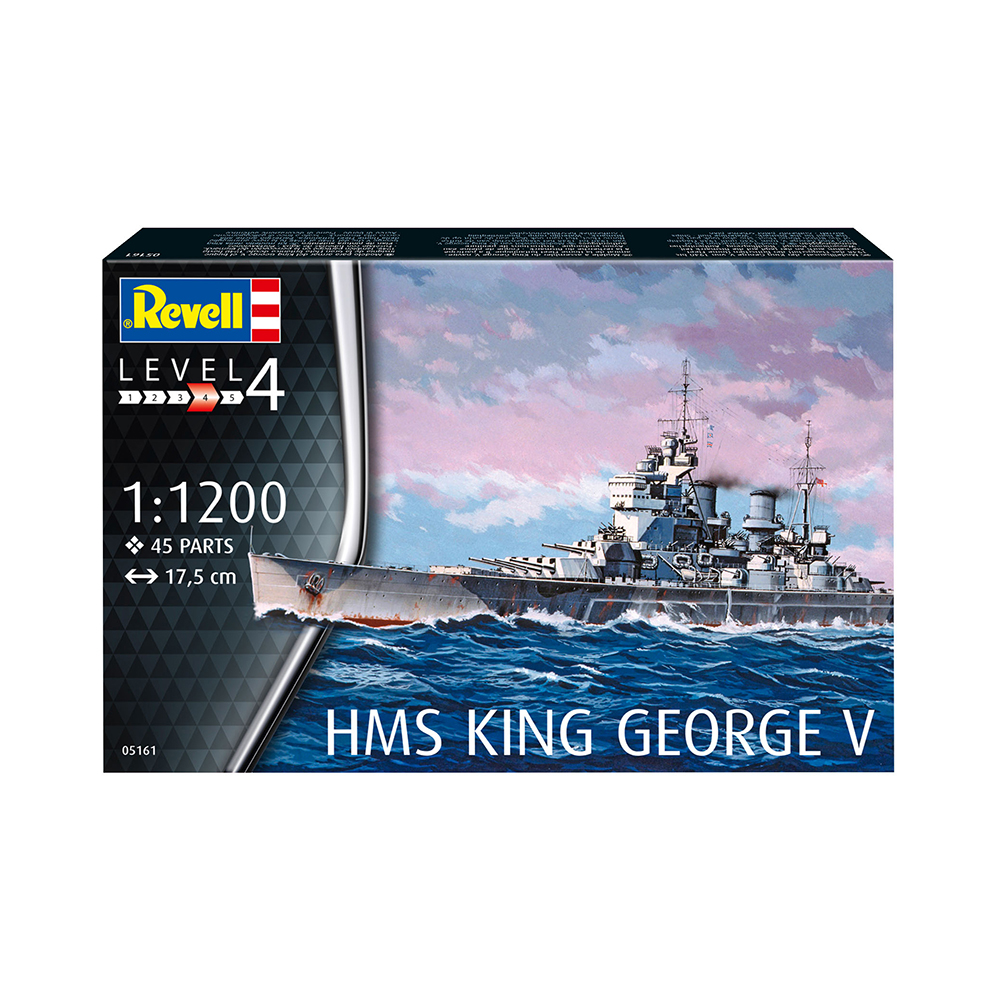 Revell 05161 Модель сборная Линкор HMS King George V 1/1200 Фото 1.