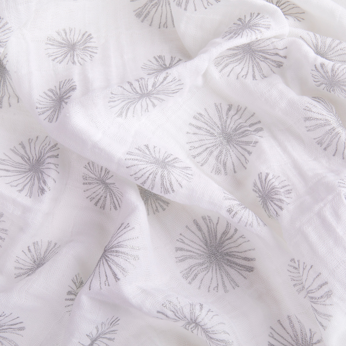 Ткань PEPPY Ткань муслиновая EMBRACE METALLIC 100% хлопок 100 х 125 см ± 2 см Shannon Fabrics emmmake a wish silver Фото 4.