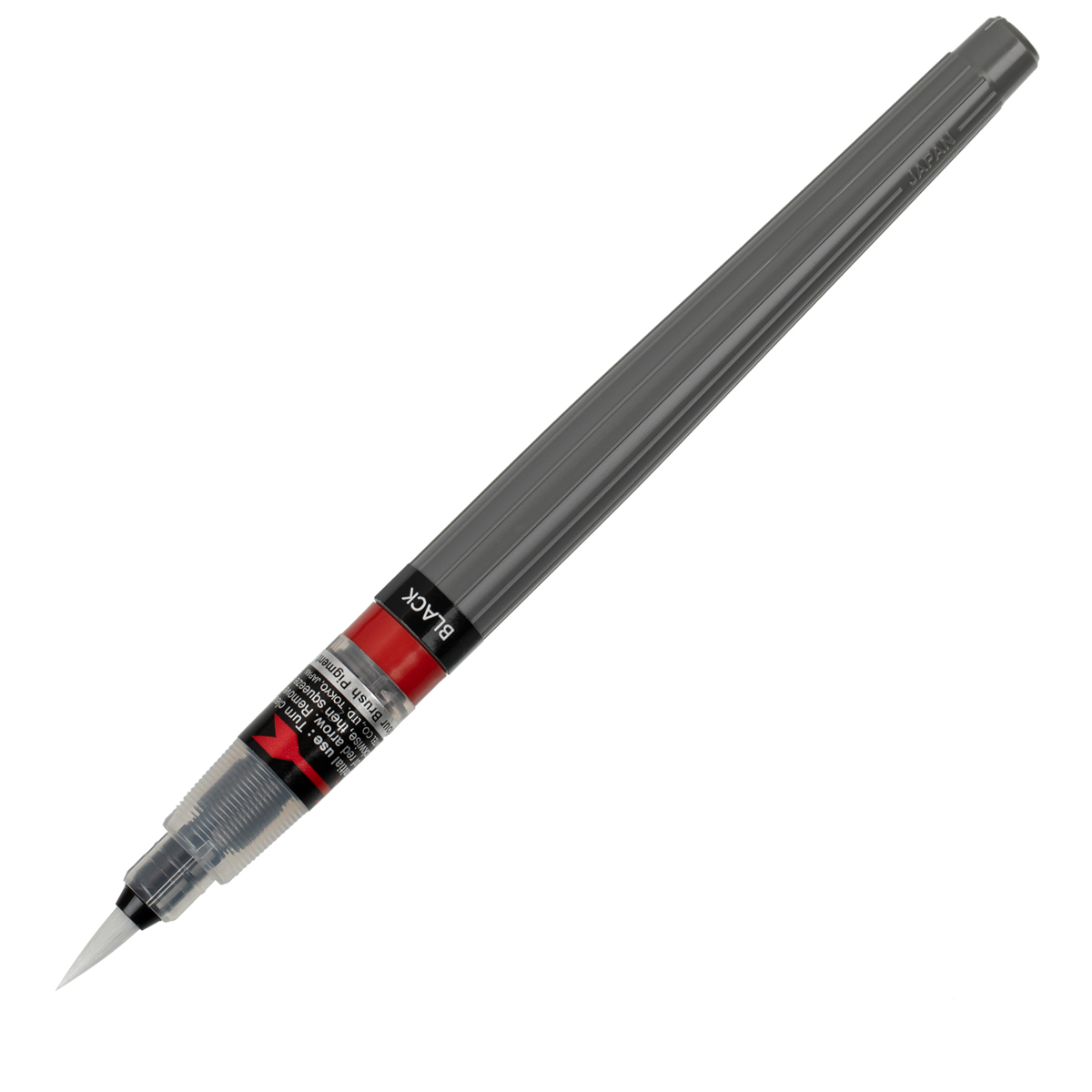 Pentel Кисть с краской Colour Brush Pigment 1-10 мм кисть XGFP-101X черный Фото 6.