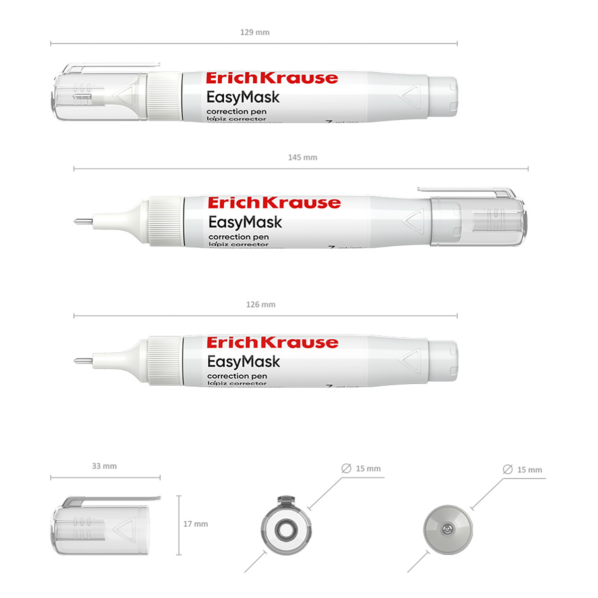 ErichKrause Ручка-корректор EasyMask 7 мл 55989 Фото 3.