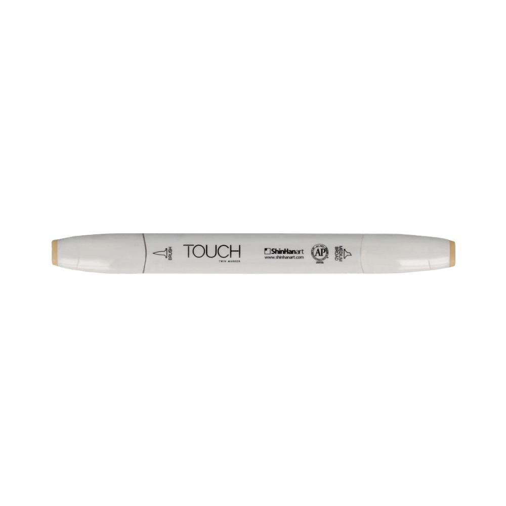 TOUCH TWIN BRUSH Маркер 1-8 мм кисть/перо скошенное 1210134 сырой шелк BR134 Фото 1.