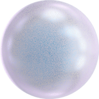 Бусина стеклянная 5810 радужные 8 мм под жемчуг голубой перламутр (irid. dreamy blue 2026) Фото 1.