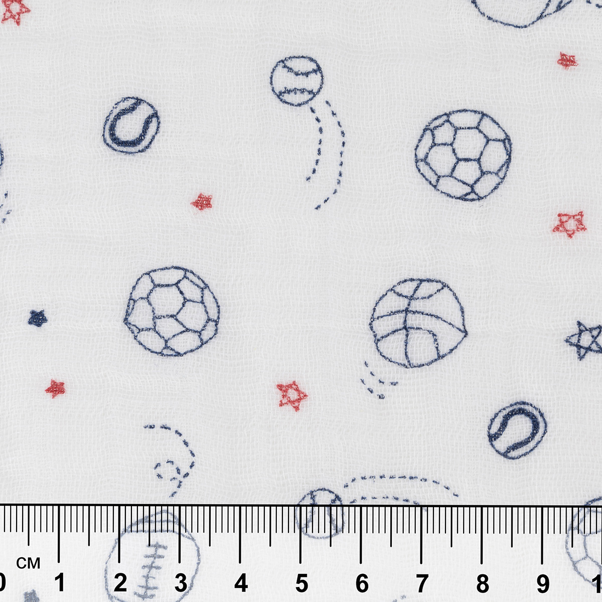 Ткань PEPPY Ткань муслиновая EMBRACE 100% хлопок 100 х 125 см Shannon Fabrics champion cobalt Фото 5.