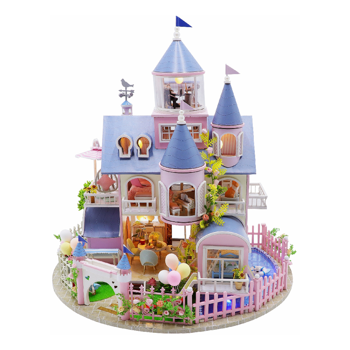Интерьер в миниатюре Hobby Day Сборная модель Сказочный замок L2121 Фото 1.