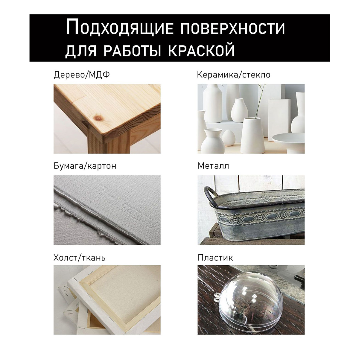 Краска акриловая ТАИР Акрил-Хобби 20 мл 303081 Черный Фото 6.