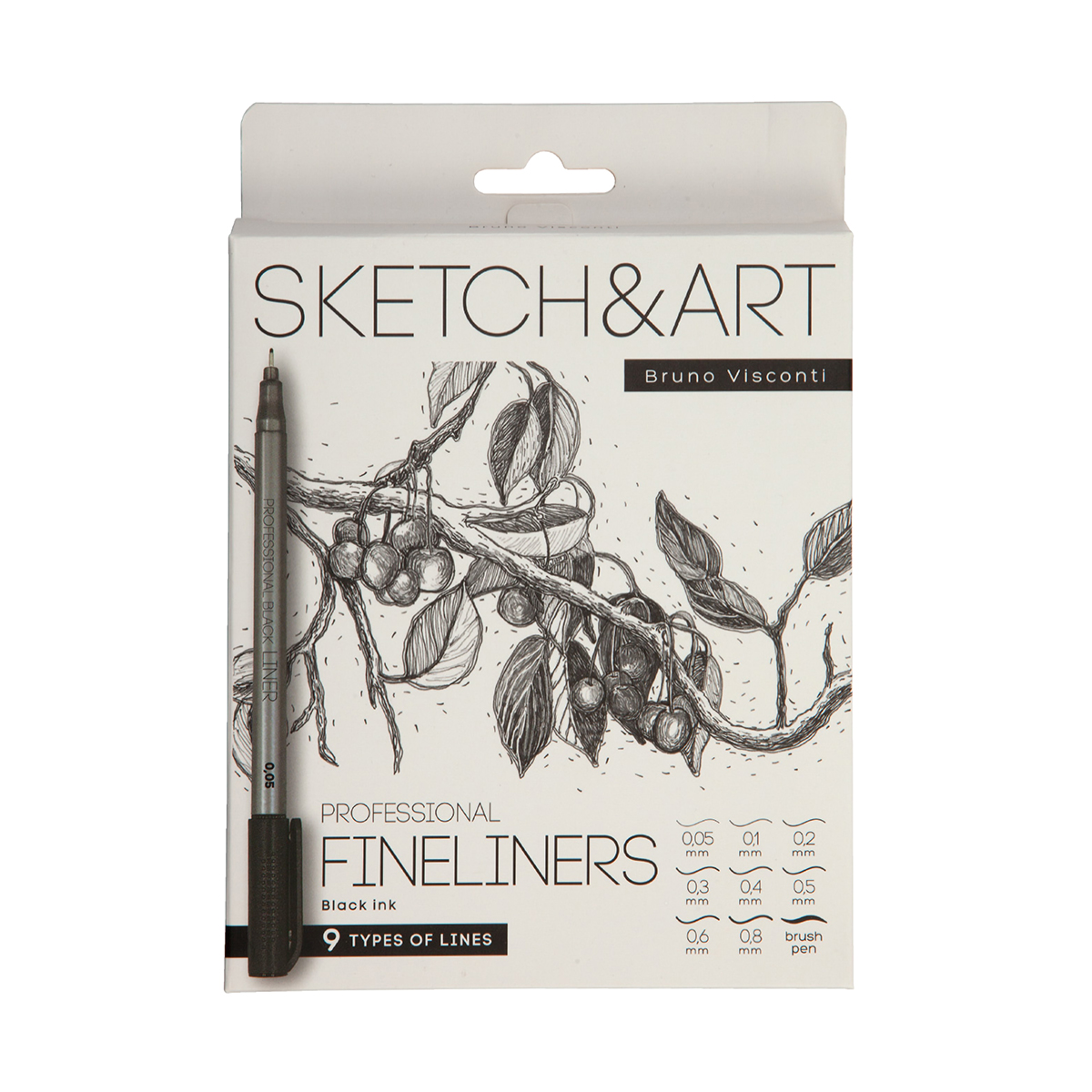 Bruno Visconti Набор линеровSKETCH&ART 9 шт. 36-0033 ассорти Фото 1.