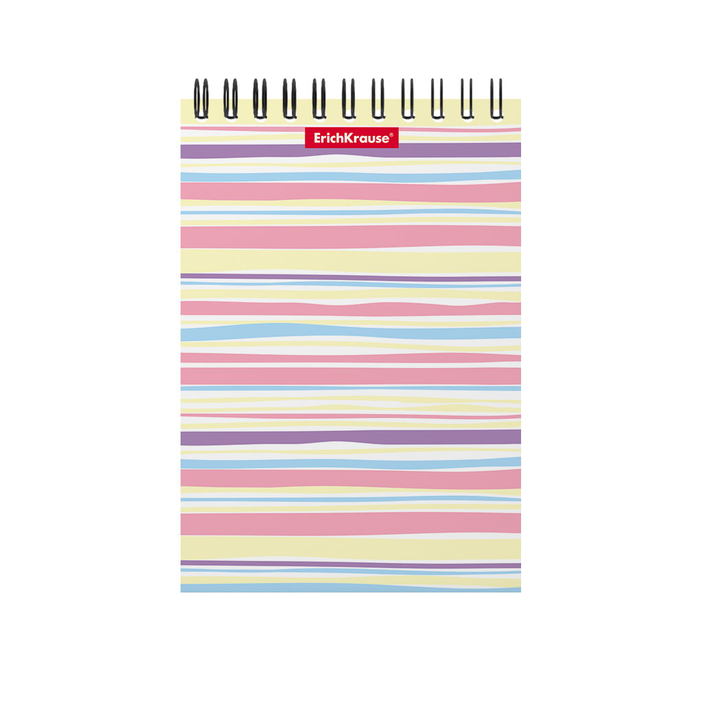 ErichKrause Блокнот A6 ( 100х146 мм) 60 л. клетка Pastel Lines 53123 Фото 1.