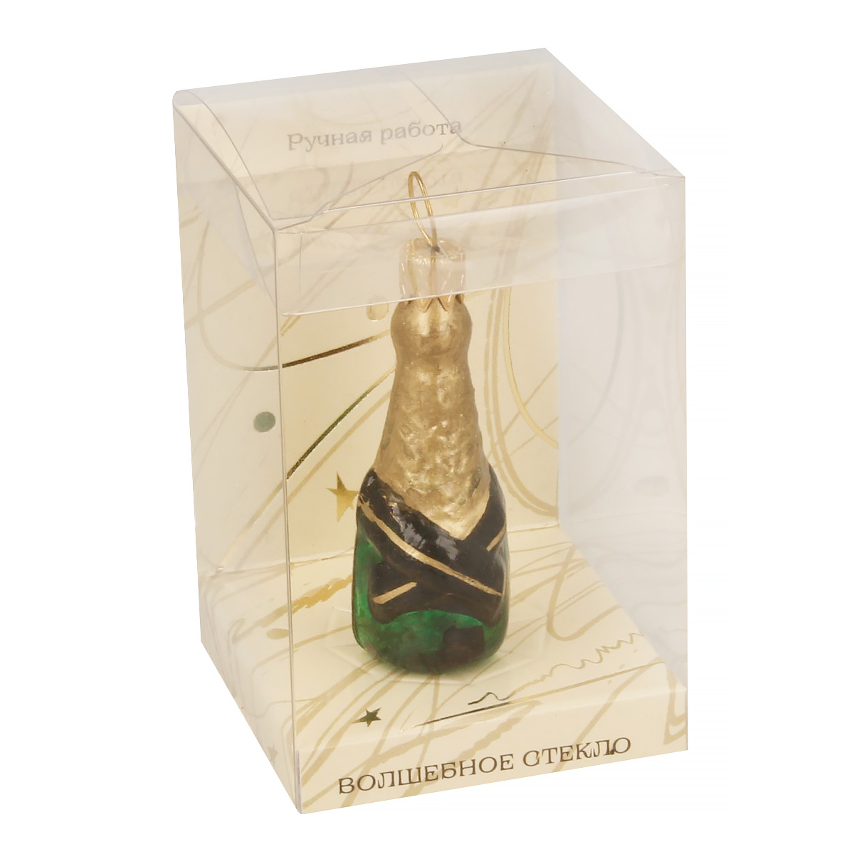 Коломеев Елочное украшение Шампанское 3 х 3 х 6 см ФУП-1890 Фото 2.