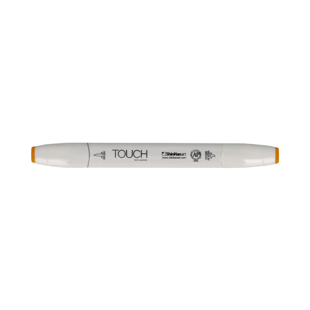 TOUCH TWIN BRUSH Маркер 1-8 мм кисть/перо скошенное 1210033 желтая дыня YR33 Фото 1.