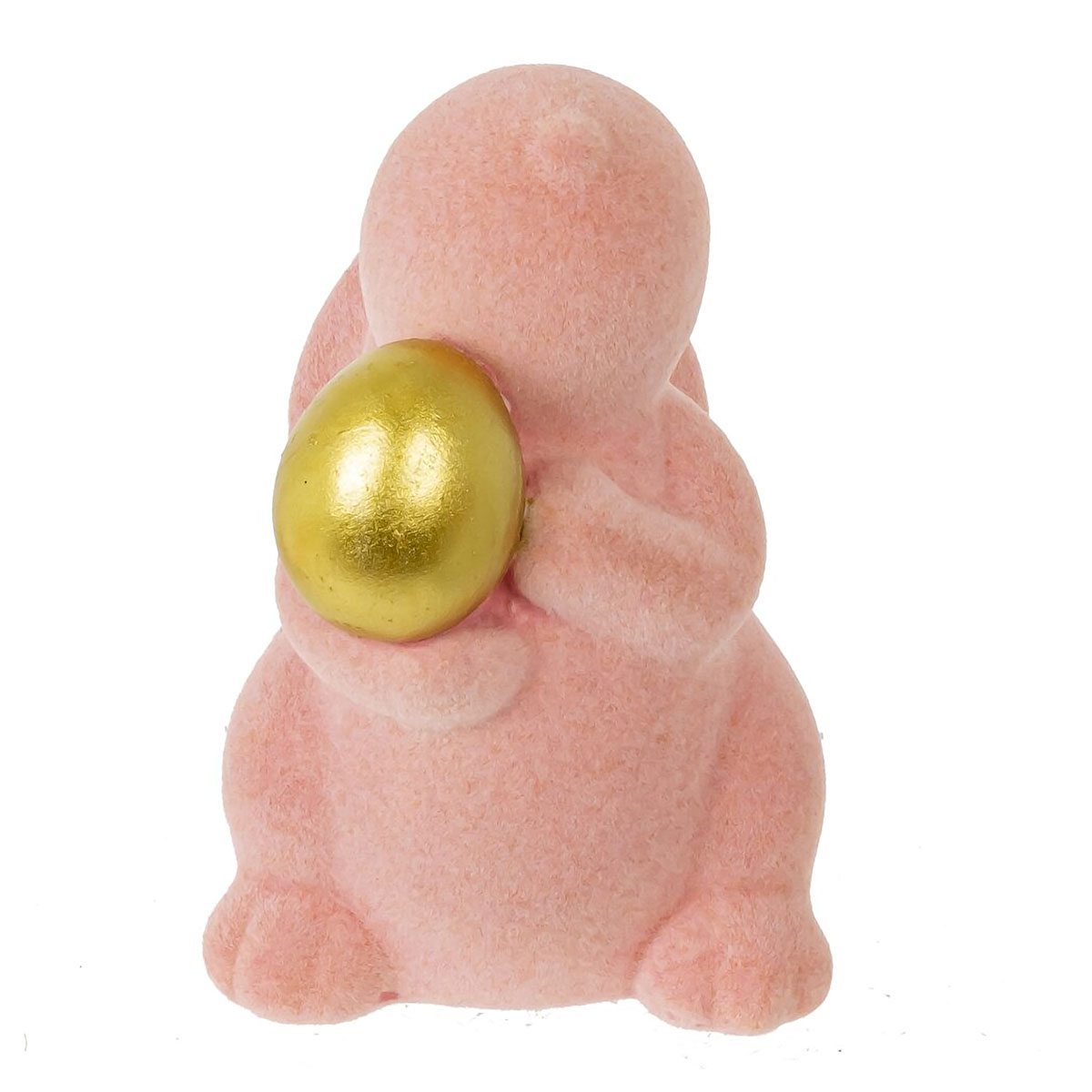 816142 Фигурка декоративная Заяц 7 х 8 х 10 см Розовый Фото 2.