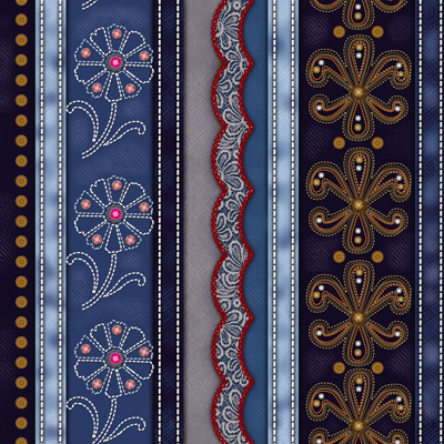 Ткань для пэчворка PEPPY DIAMOND & DENIM 4421 457 x 110 см 145±5 г/кв.м 100% хлопок Фото 1.