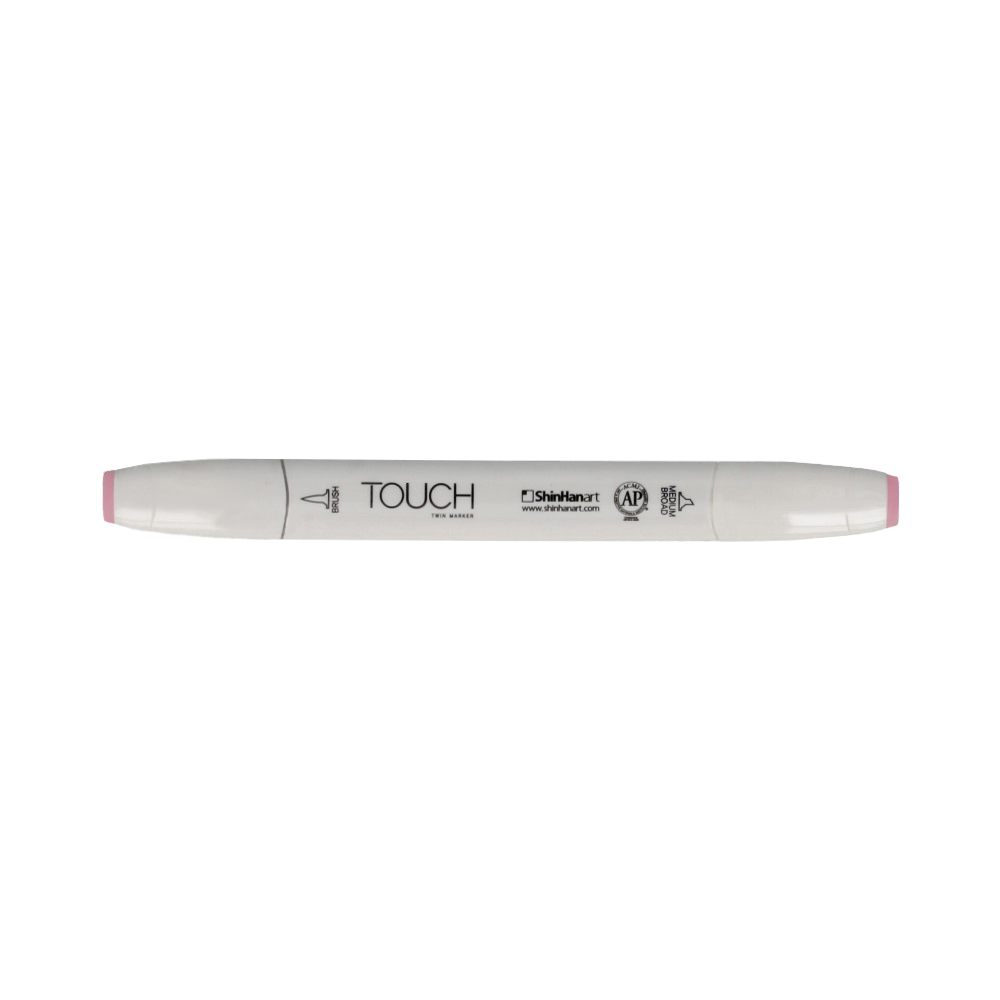 TOUCH TWIN BRUSH Маркер 1-8 мм кисть/перо скошенное 1210017 пастельный розовый RP17 Фото 1.