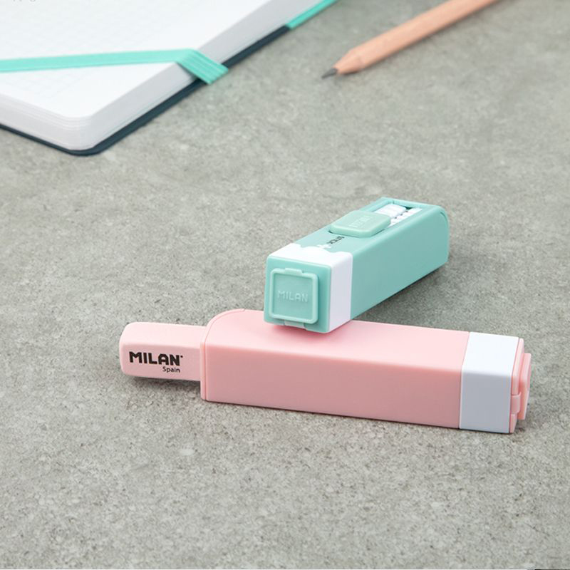 Milan Набор ластик с точилкой для карандашей STICK + серия Edition розовый BYM10141IBGP Фото 6.