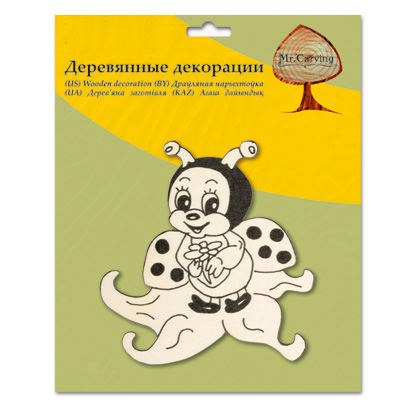 Заготовка для декорирования Mr. Carving AD-047 пчелка дерево 10 х магнит в комплекте Фото 2.