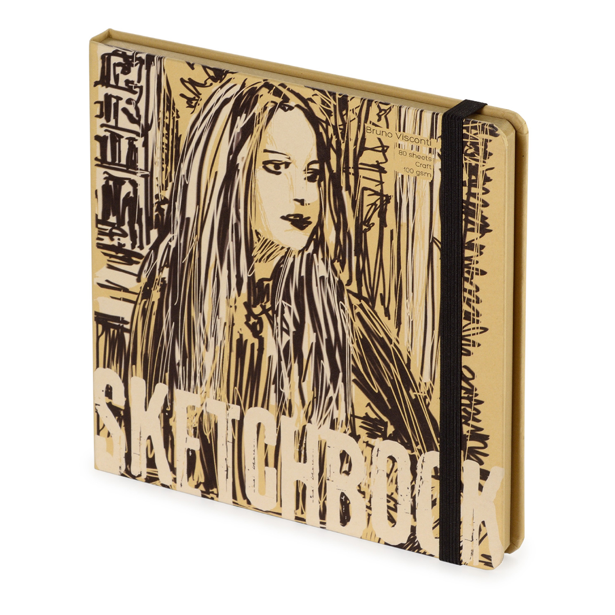 Bruno Visconti 1-512/01 Sketchbook Bv 100 г/м2 20 х 19.8 см сшивка 80 л. Фото 10.
