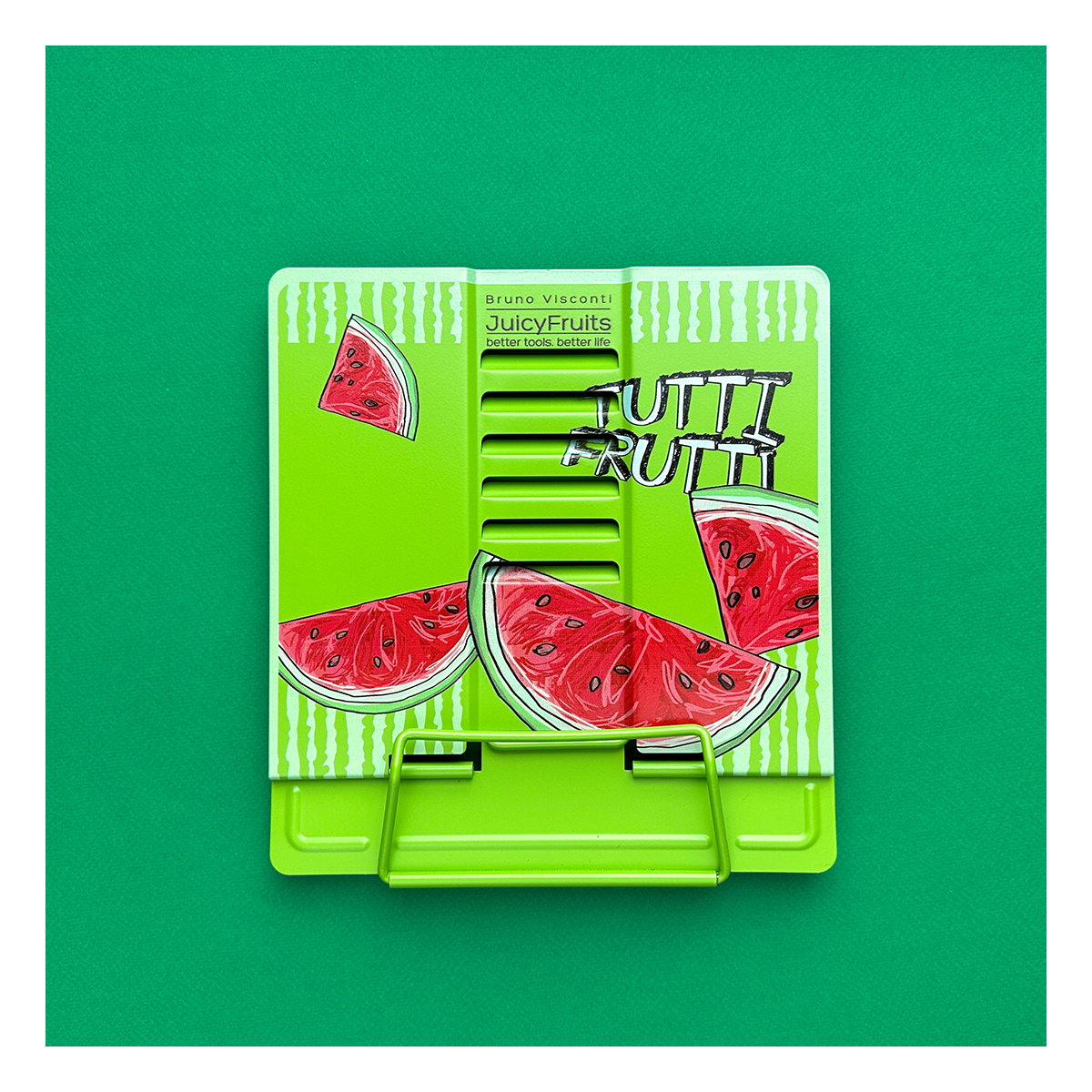 Bruno Visconti Подставка для книг металлическая FRESH & FRUITY.АРБУЗ с регулируемым наклоном 24-0014 Фото 2.