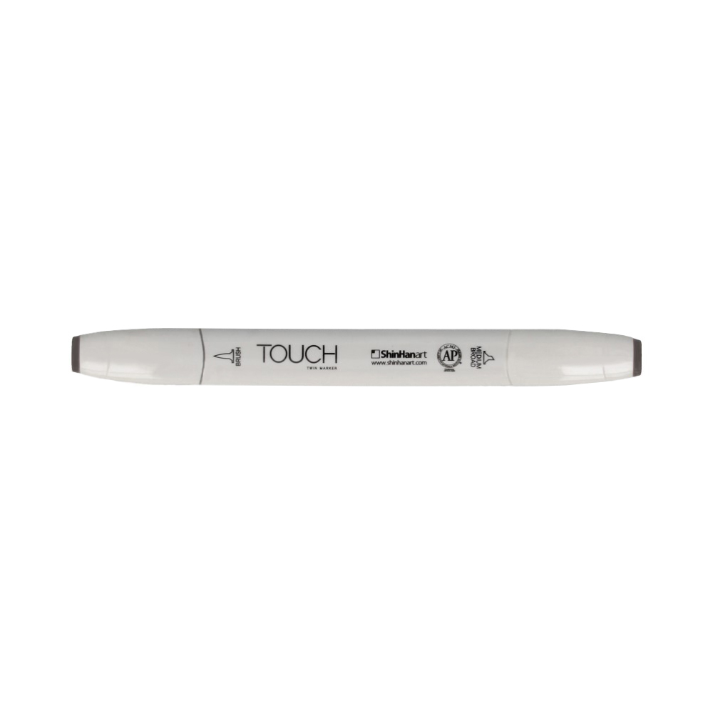 TOUCH TWIN BRUSH Маркер 1-8 мм кисть/перо скошенное 1211050 теплый серый WG5 Фото 1.