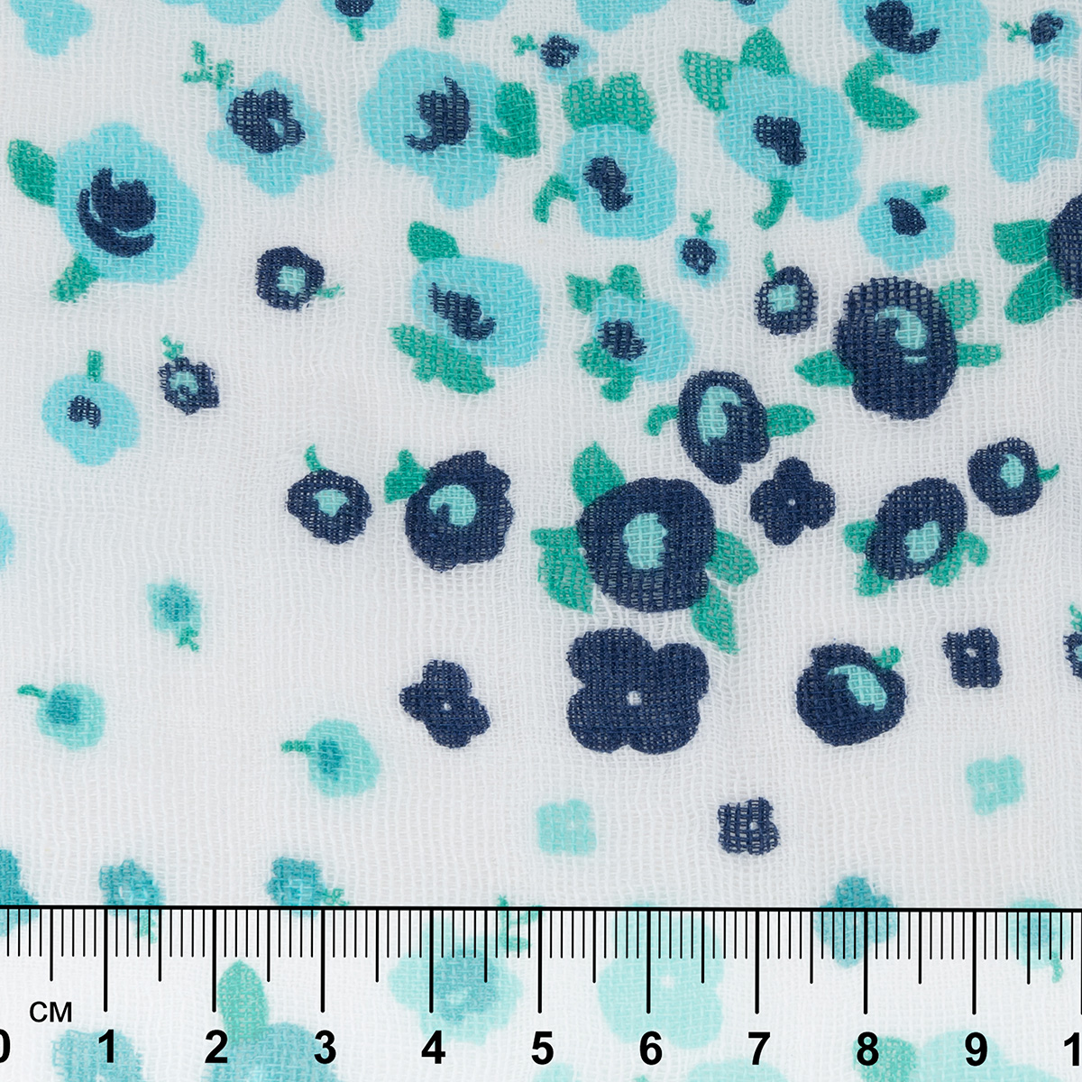 Ткань PEPPY Ткань муслиновая EMBRACE 100% хлопок 100 х 125 см Shannon Fabrics floral fields teal Фото 5.