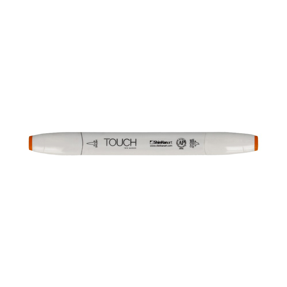 TOUCH TWIN BRUSH Маркер 1-8 мм кисть/перо скошенное 1210024 желтое золото YR24 Фото 1.