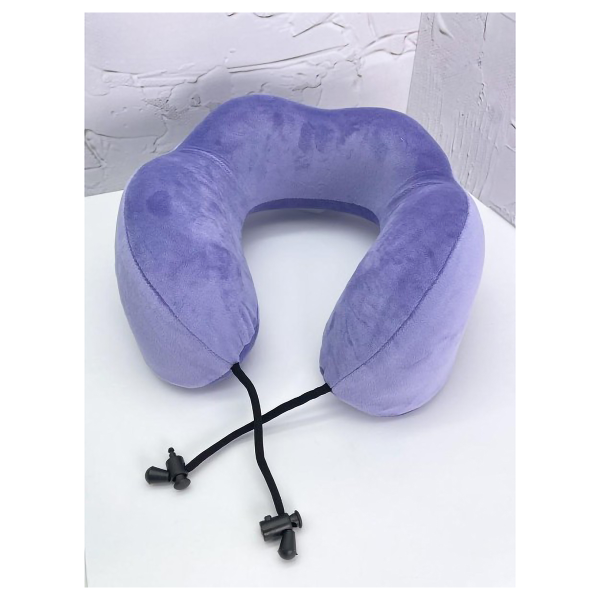 ILIKEGIFT Подушка для шеи 25 х 11 см Classic, purple 109-26 Фото 1.