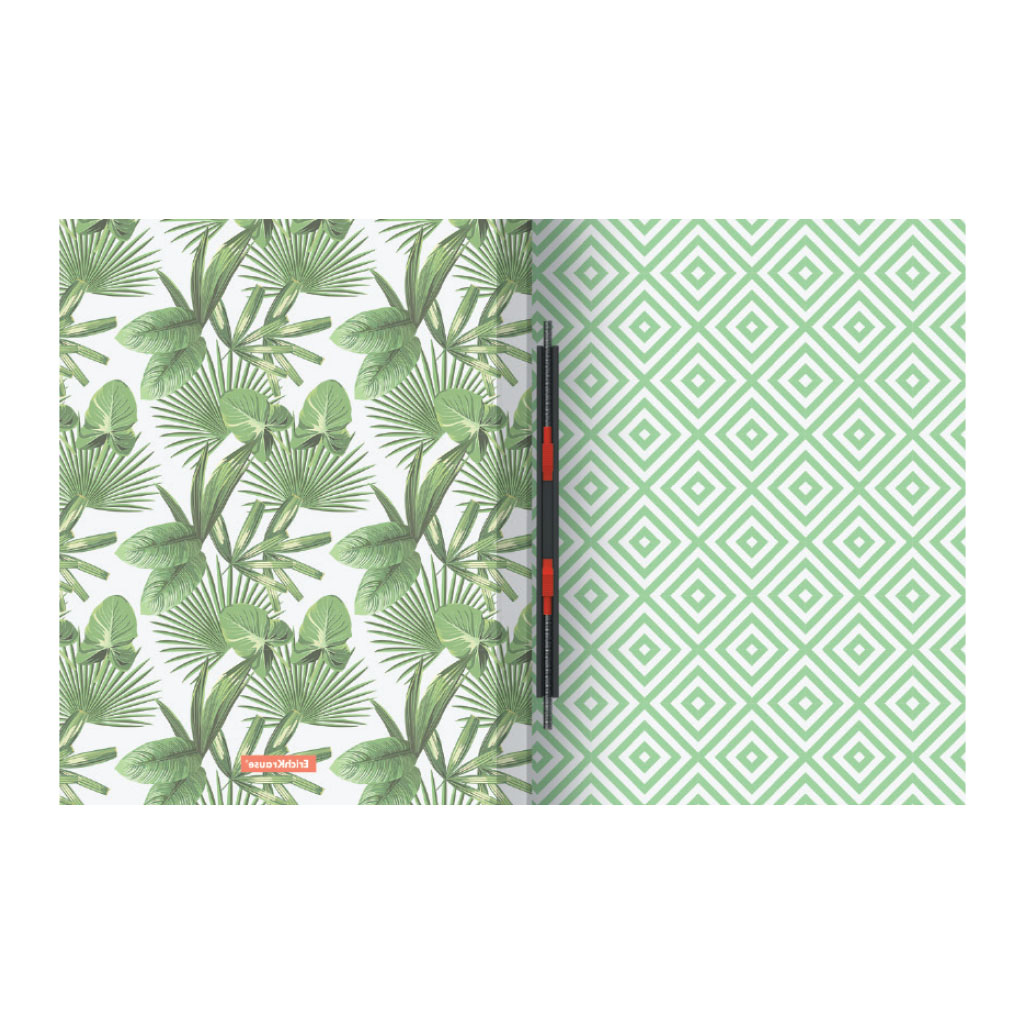 ErichKrause Папка-скоросшиватель пластиковая с пружинным механизмом Tropical Leaves A4 ( 23.2х31х4 см) 49370 Фото 2.