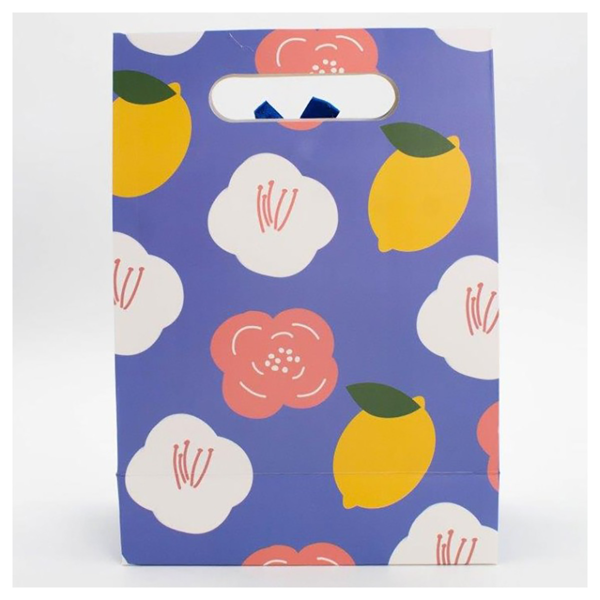 ILIKEGIFT Пакет подарочный 18 х 24 х 15 см Big flowers, blue 94P-1467-M-3-01 Фото 4.