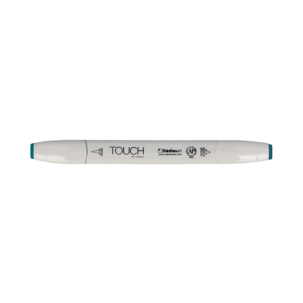 TOUCH TWIN BRUSH Маркер 1-8 мм кисть/перо скошенное 1210251 верона голубой BG251 Фото 1.