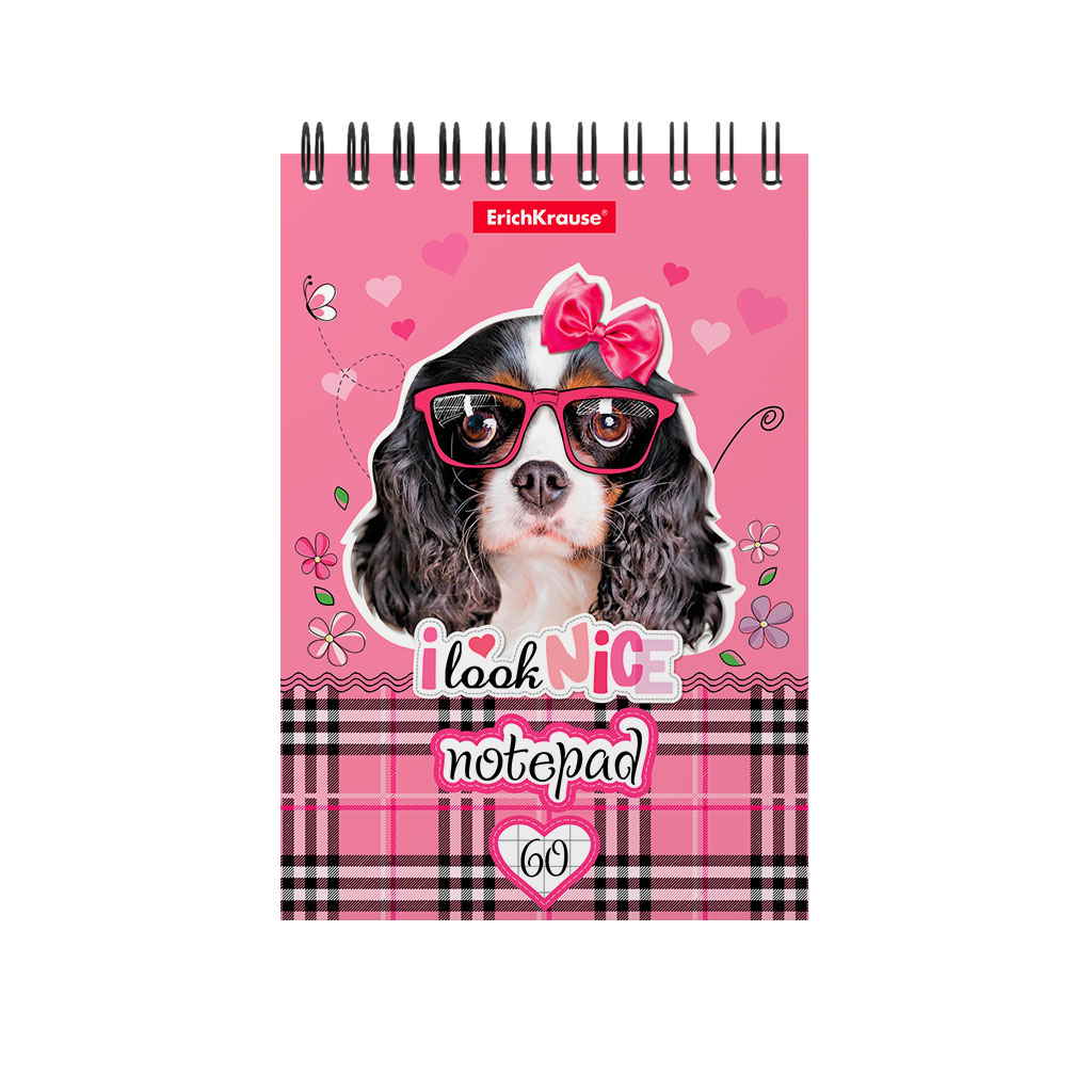ErichKrause Блокнот A6 ( 100х146 мм) 60 л. клетка Clever Dog 46683 Фото 1.