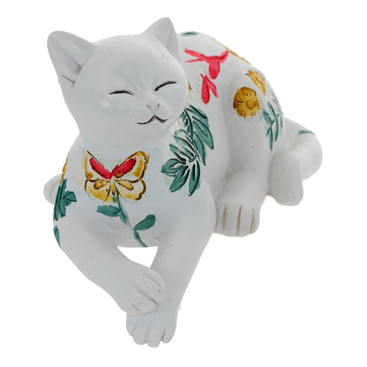 796917 Фигурка декоративная Кошка 15.5 х 9 х 9 см Голубой Фото 2.