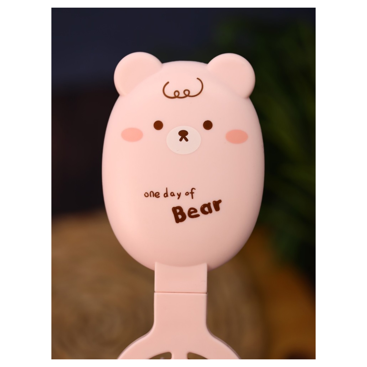 Расческа Bear folding 14.8 х 21.5 см pink 3546A-03 Фото 4.