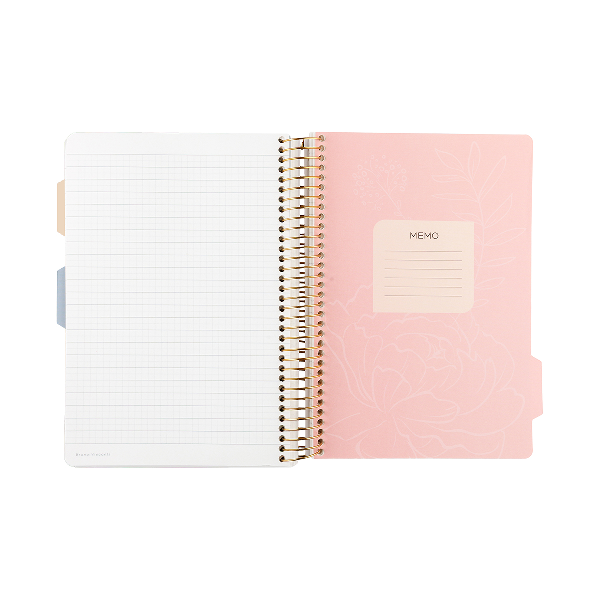 Bruno Visconti Записная книжка на спирали с разделителями DAILY JOURNAL A5 200 л. клетка/линия FLORA.PARADISE.ORANGES 3-820/06 Фото 4.