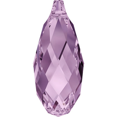 6010 Подвеска цветн. 13 х 6.5 мм кристалл бл.сиреневый (lt.amethyst 212) Фото 1.
