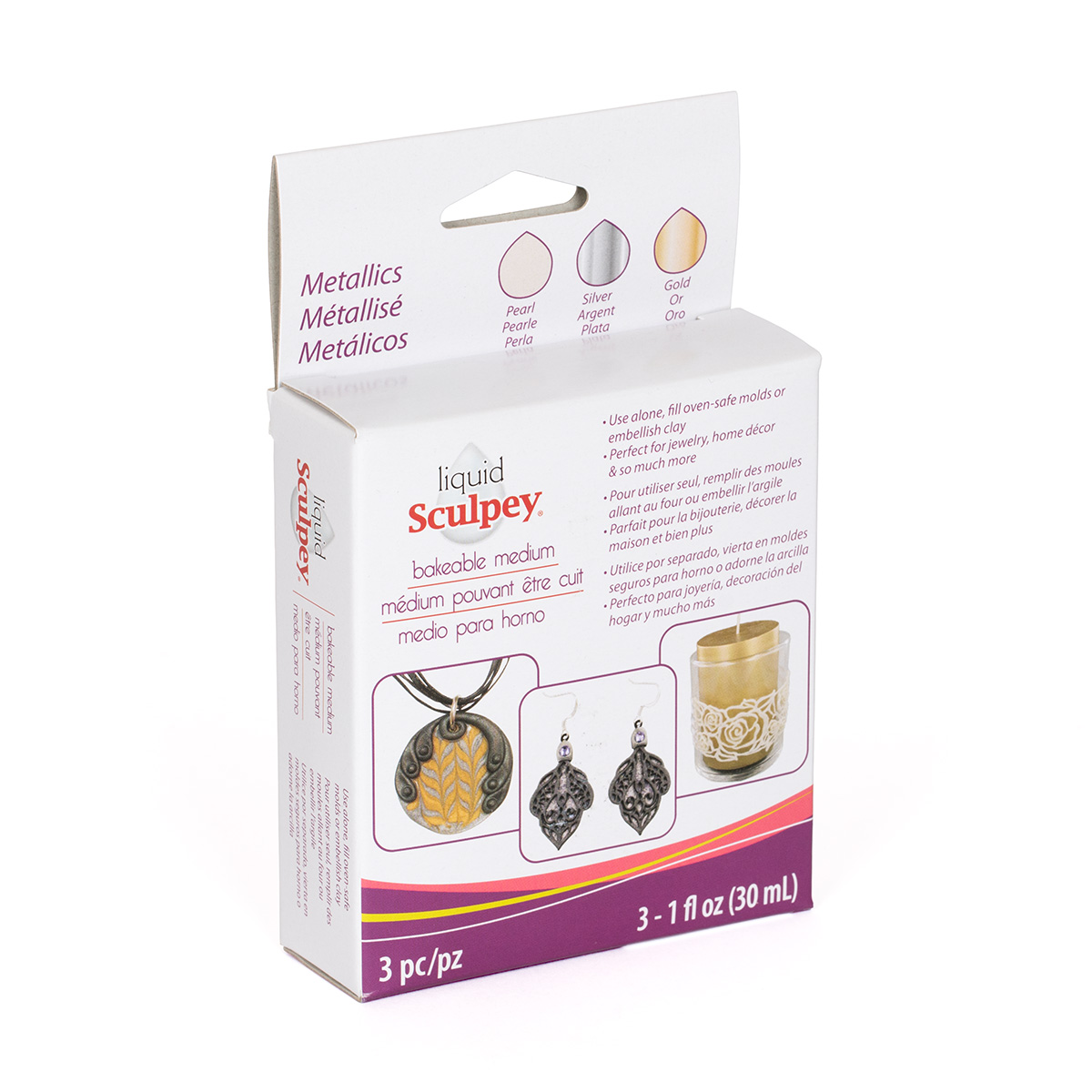 Sculpey Liquid Sculpey Multipack декоративный гель ALS 90 мл MET1 Metallic Фото 2.