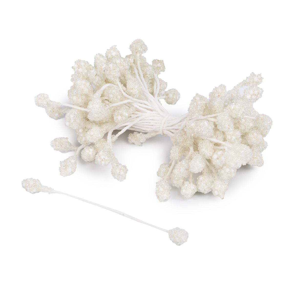 Blumentag Тычинки для искусственных цветов TIC/MBF-3 85 шт белый/white Фото 3.