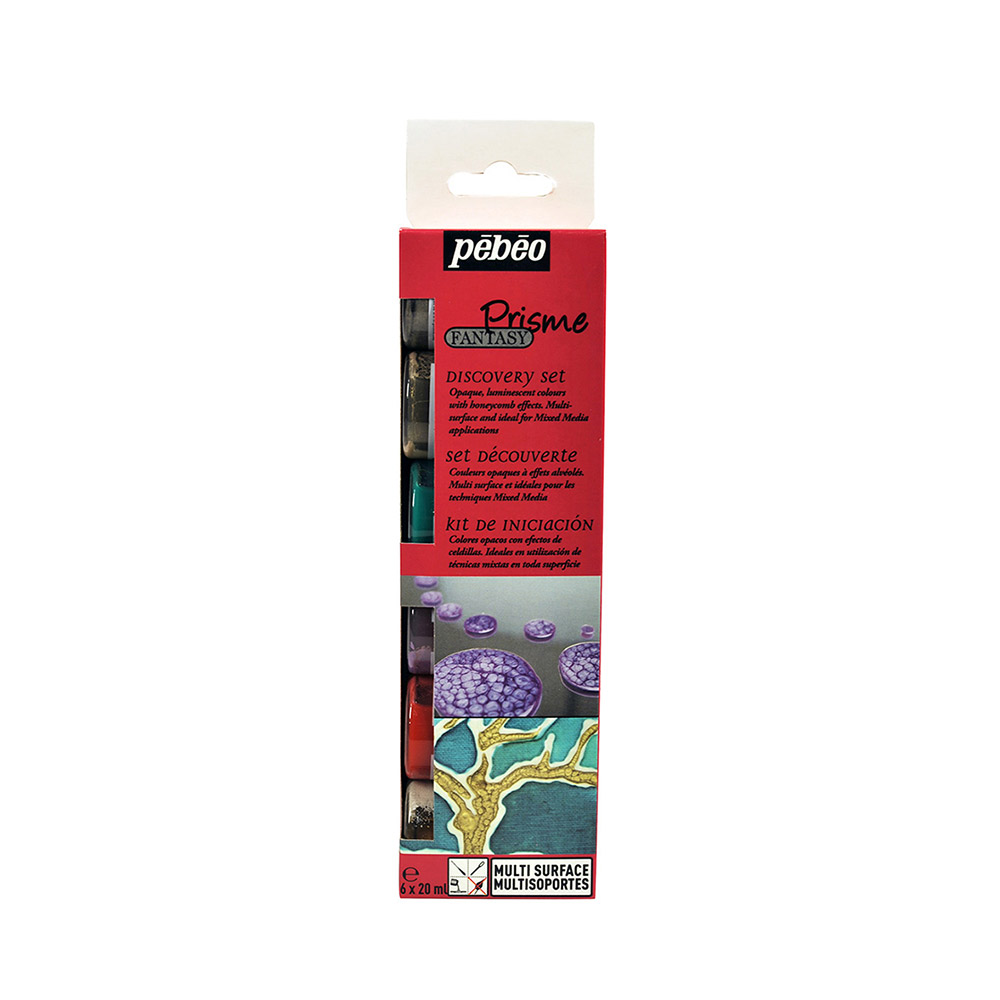 PEBEO Набор красок Fantasy Prisme с фактурным эффектом 6 цв. х 20 мл 754166 Фото 5.