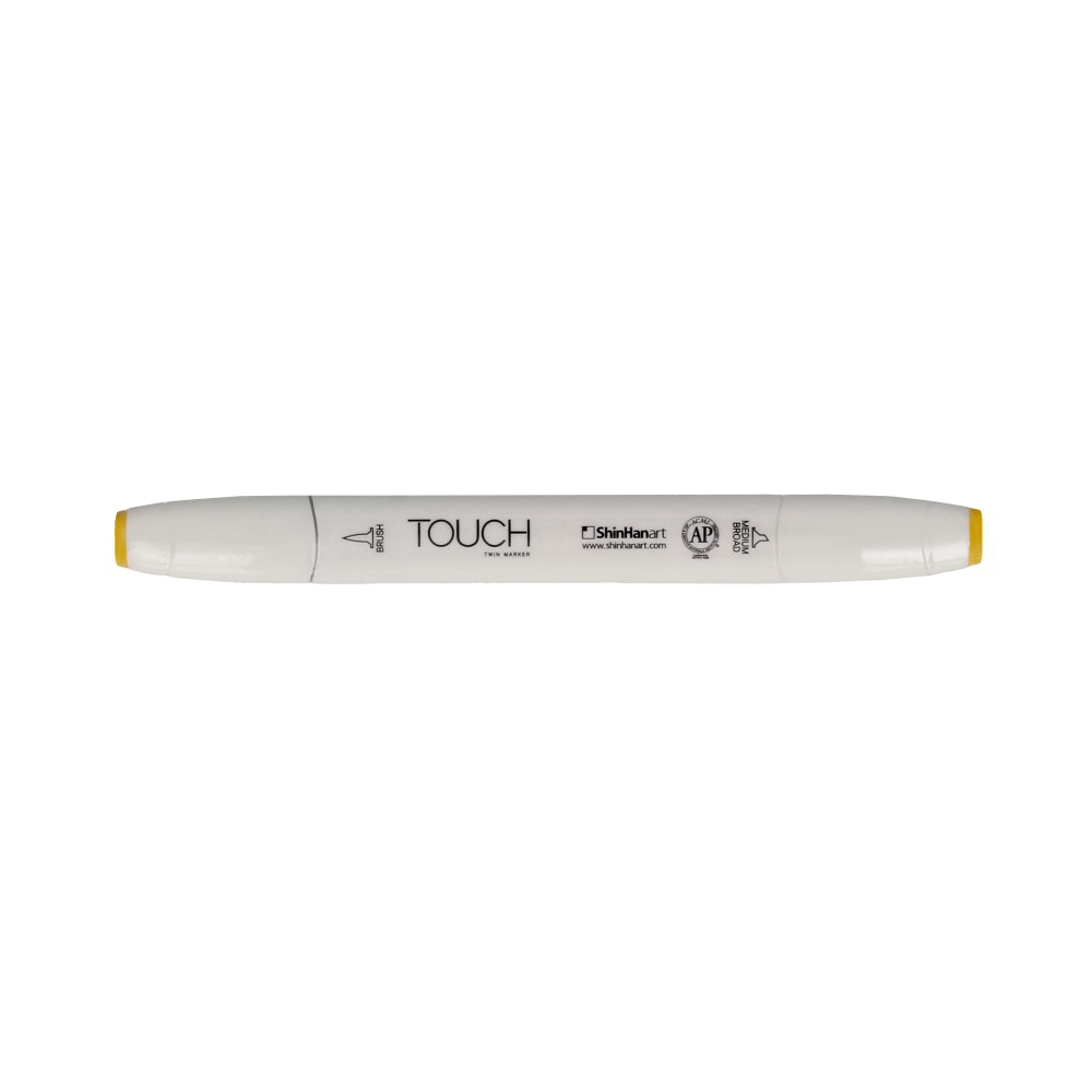 TOUCH TWIN BRUSH Маркер 1-8 мм кисть/перо скошенное 1210037 пастельный желтый Y37 Фото 1.