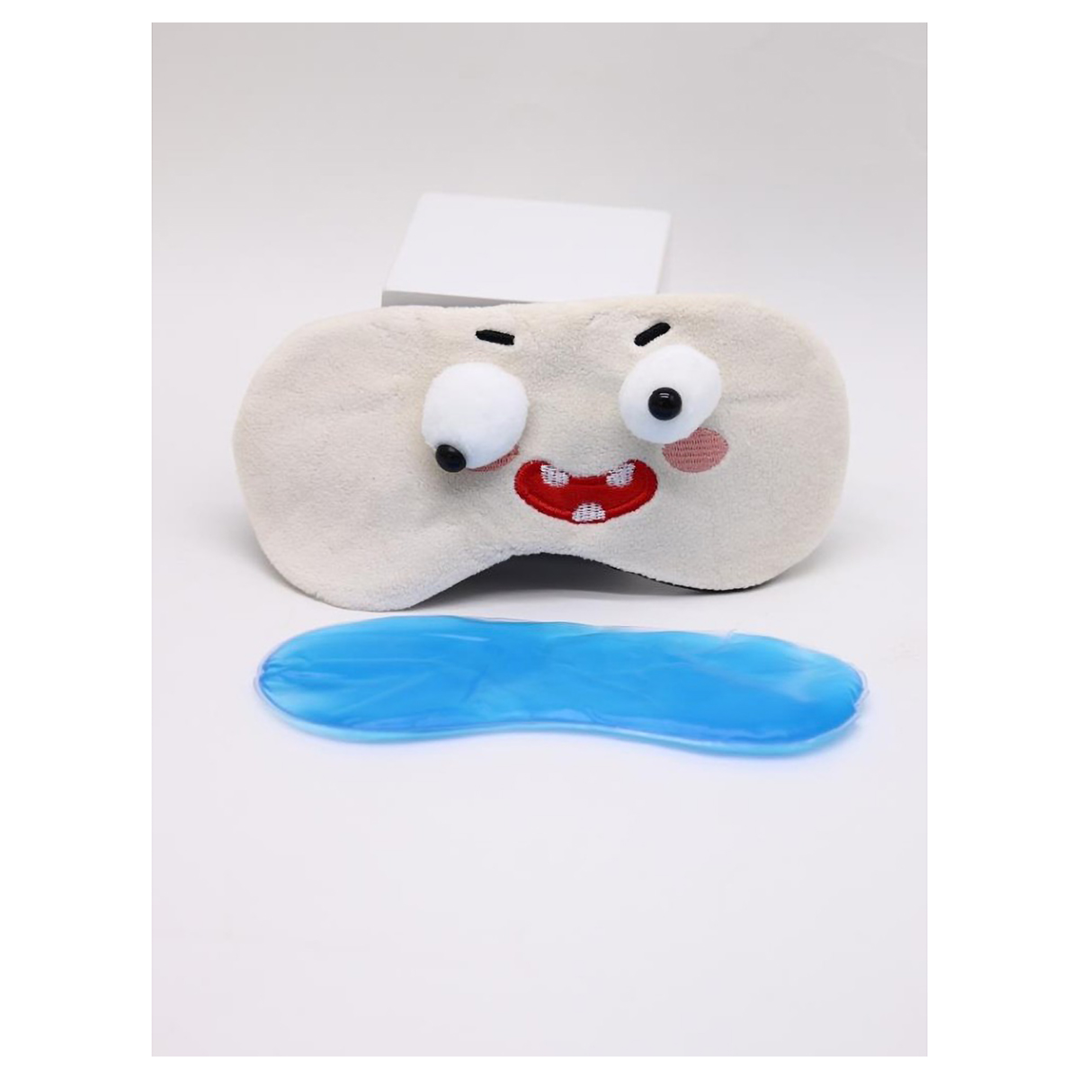ILIKEGIFT Маска для сна гелевая 129-P064-3 Cute weirdos, white Фото 2.