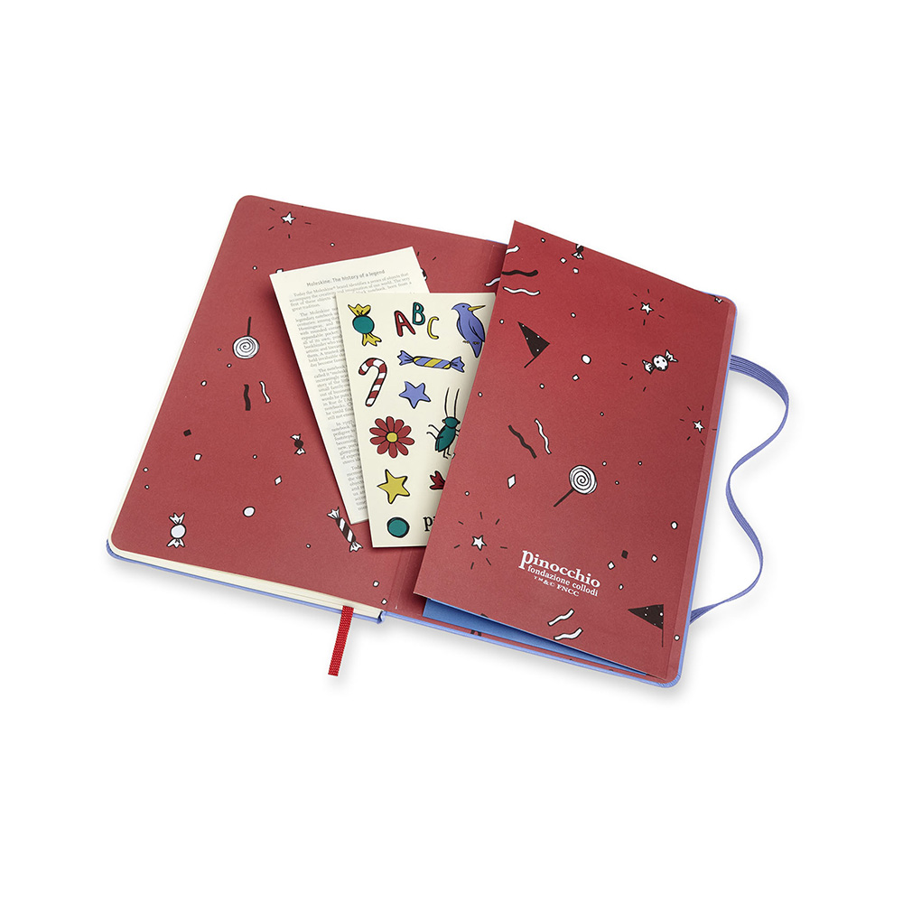 Moleskine Блокнот LE PINOCCHIO Large 1526165 ( 130х210 мм) 120 л. фиолетовый/чёрный Фото 5.