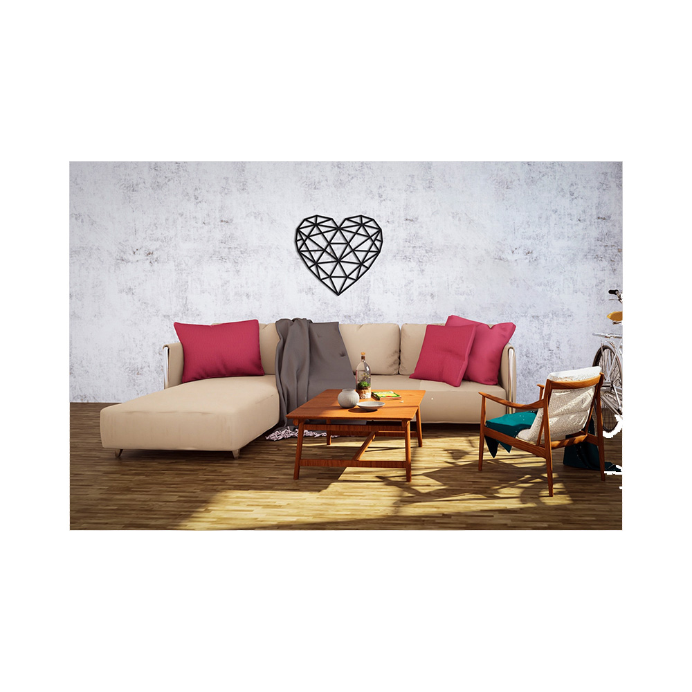 Eco Wood Art Деревянный интерьерный пазл Design Сердце edes-heart Фото 3.