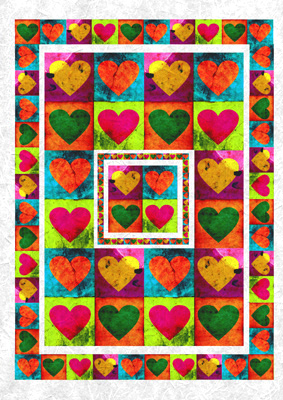 Love2art бумага рисовая IRP 32 x 45 см 0116 Сердца Фото 1.