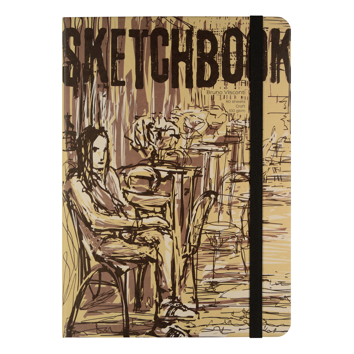 Bruno Visconti 1-513/01 Sketchbook Bv 100 г/м2 25 х 17.8 см сшивка 80 л. Фото 14.