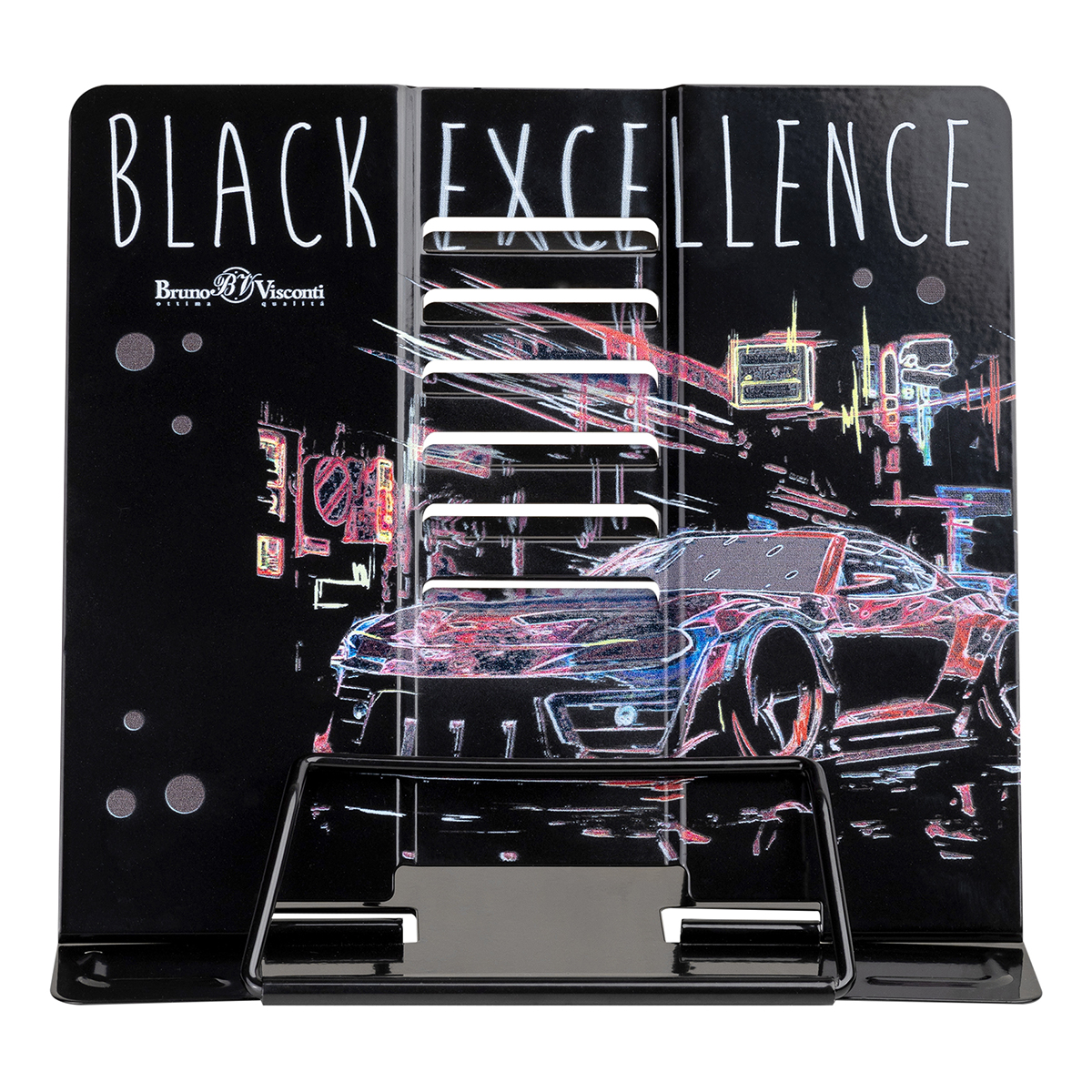 Bruno Visconti Подставка для книг металлическая BLACK EXCELLENCE. CAR с регулируемым наклоном 24-0014/01 Фото 2.