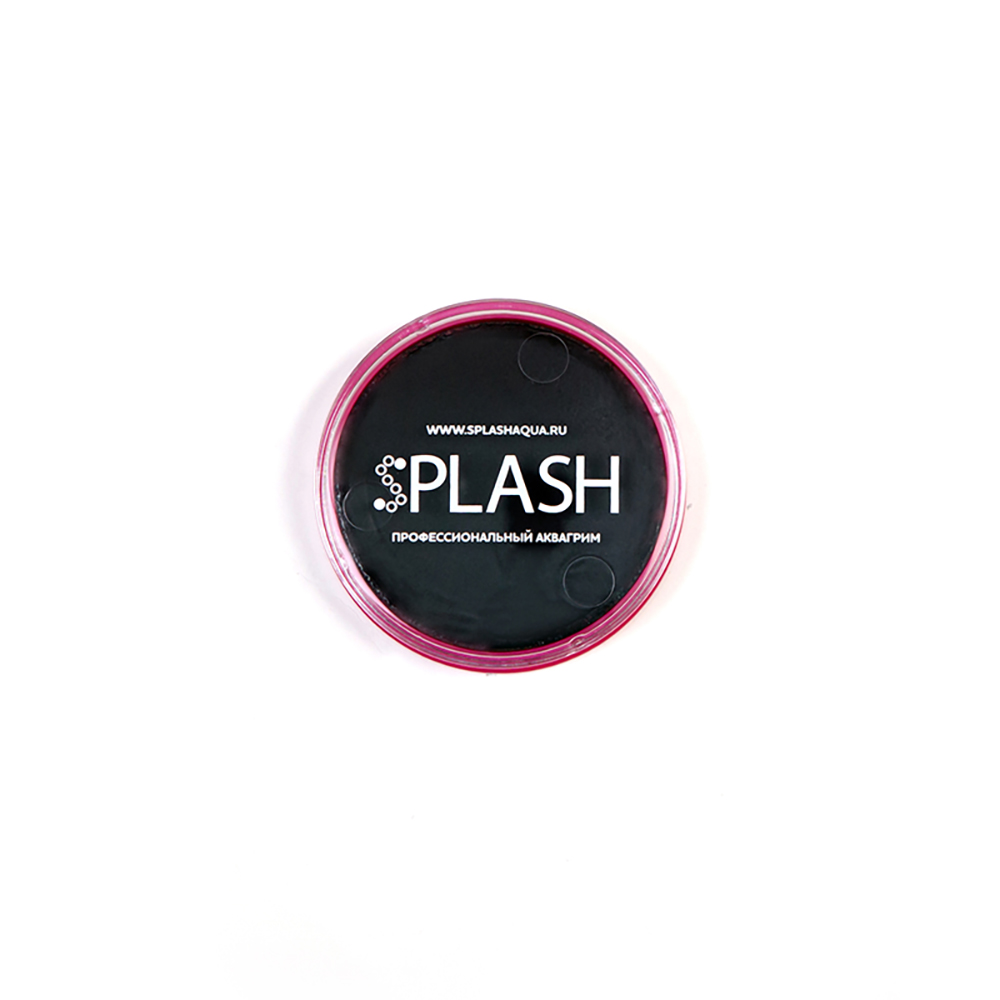 SPLASH Профессиональный аквагрим в шайбе 20 г 090102 черный Фото 1.