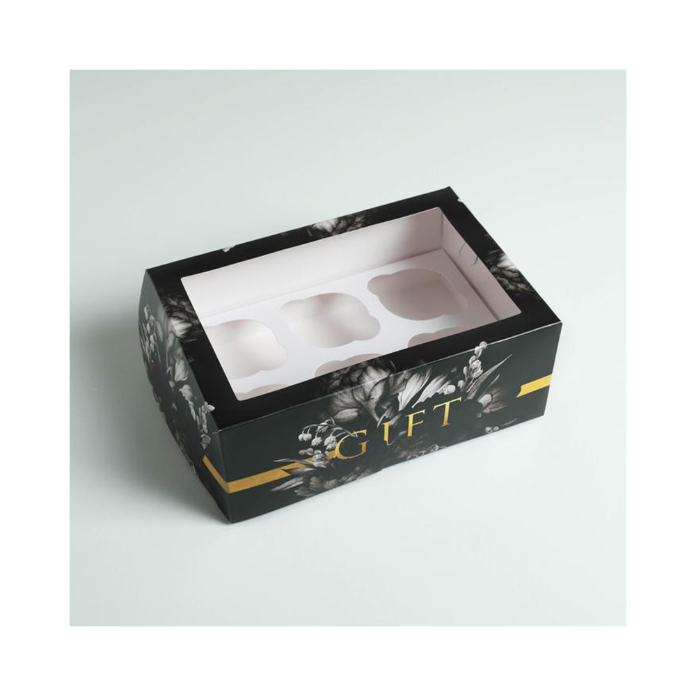 Дарите Счастье Коробка для капкейков №4 17 х 25 х 10 см GIFT 5283159 Фото 3.