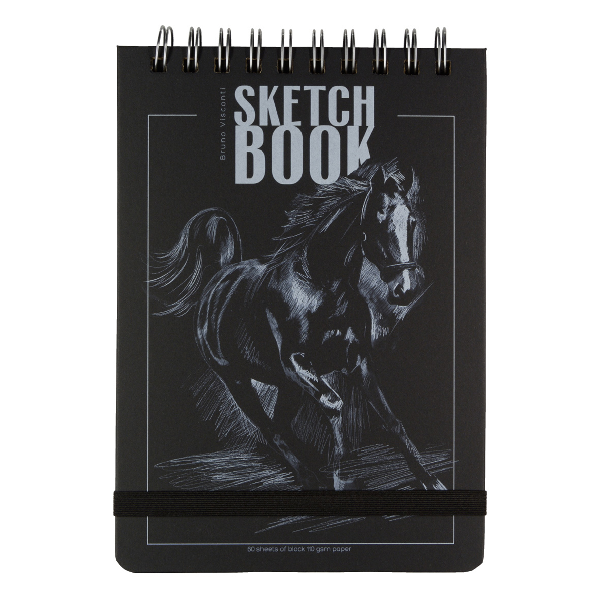 Bruno Visconti 1-505/03 Sketchbook Bv 110 г/м2 19.8 х 14.8 см на гребне 60 л. ЧЕРНЫЙ Фото 6.