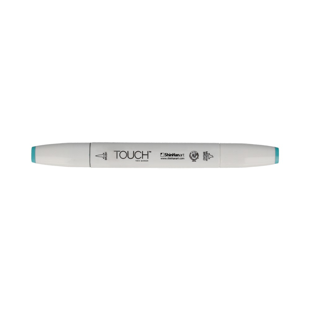 TOUCH TWIN BRUSH Маркер 1-8 мм кисть/перо скошенное 1210068 изумрудный голубой B68 Фото 1.