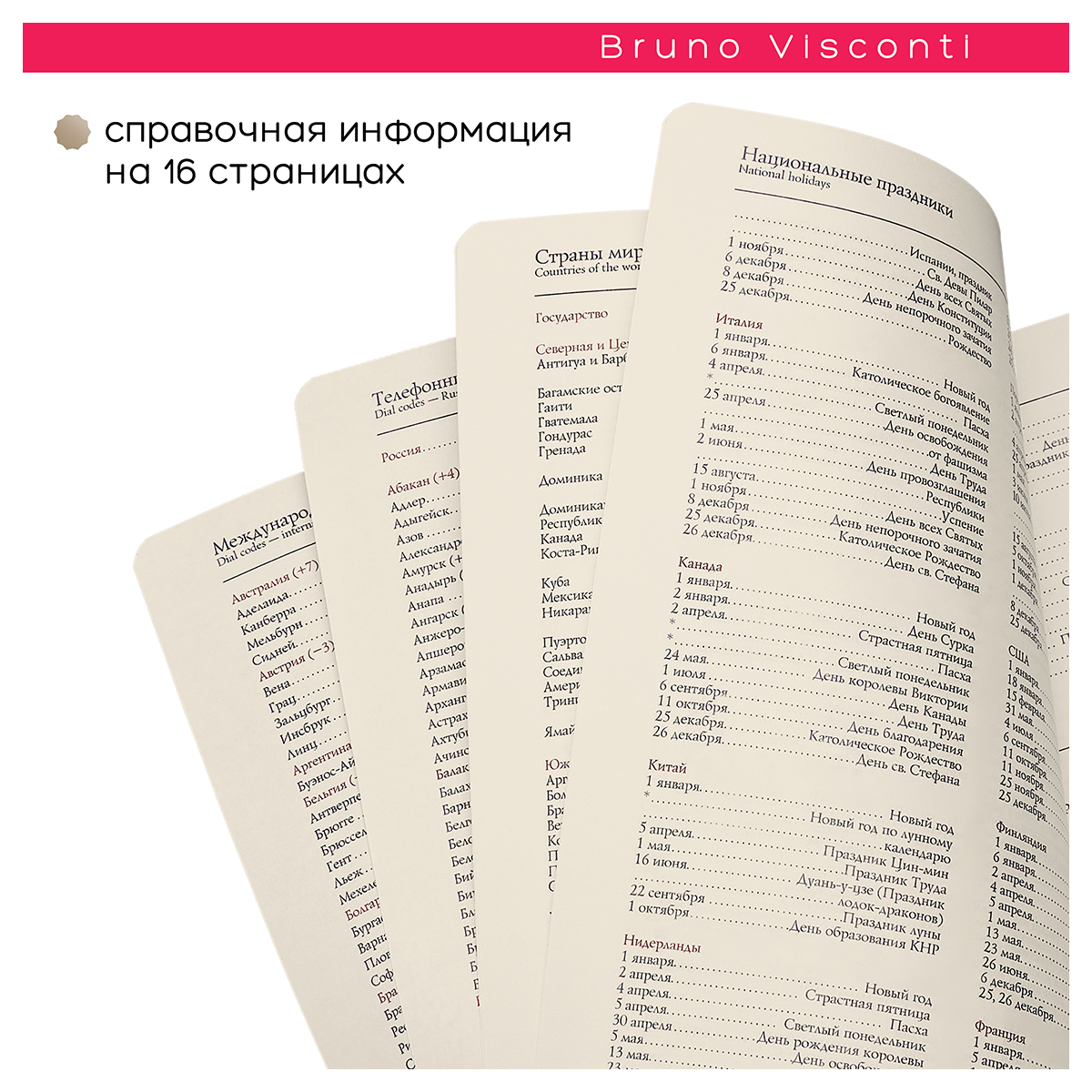 Bruno Visconti Ежедневник Madrid A5 68 л. ЗЕФИРНЫЙ ГОЛУБОЙ 3-227/09 Фото 11.