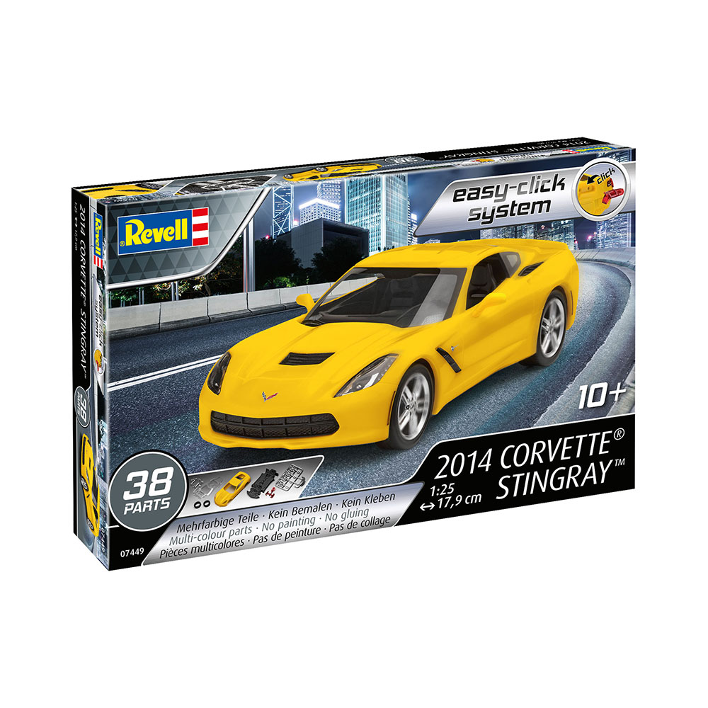 Revell 07449 Модель сборная Спортивный автомобиль Corvette Stingray 2014 1/25 Фото 1.